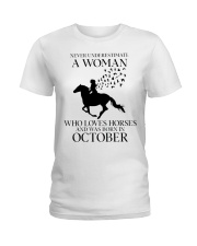 Never Underestimate A Woman Ladies T-Shirt front