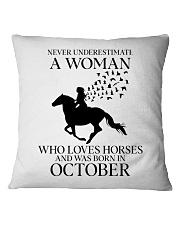 Never Underestimate A Woman Square Pillowcase tile