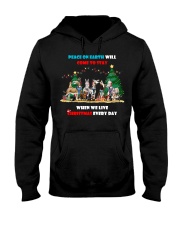 Peace On Earth Will Come To Stay Hooded Sweatshirt tile