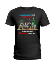 Peace On Earth Will Come To Stay Ladies T-Shirt front