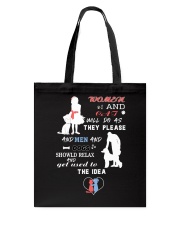 Women And Cat Tote Bag tile
