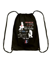 Women And Cat Drawstring Bag tile