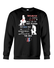Women And Cat Crewneck Sweatshirt tile