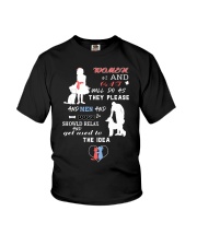 Women And Cat Youth T-Shirt tile