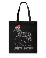 I Belive In Santa Hooves Tote Bag tile