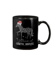 I Belive In Santa Hooves Mug tile