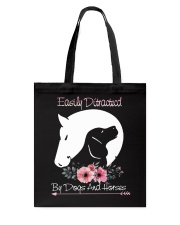 Easily Ditractecd By Dogs And Horses Tote Bag tile