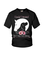 Easily Ditractecd By Dogs And Horses Youth T-Shirt tile