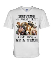Driving My Husband Grazy V-Neck T-Shirt tile