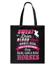 Only Real Girls Ride Horses Tote Bag tile