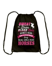 Only Real Girls Ride Horses Drawstring Bag tile