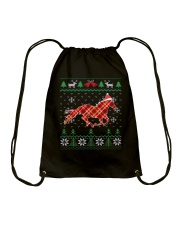 Merry Horsemas Drawstring Bag tile