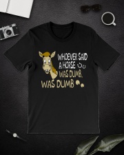 Whoever Said A Horse Was Dumb Classic T-Shirt lifestyle-mens-crewneck-front-16