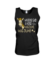 Whoever Said A Horse Was Dumb Unisex Tank tile