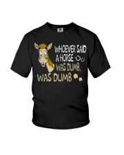 Whoever Said A Horse Was Dumb Youth T-Shirt tile