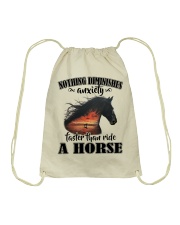 Faster Than Ride A Horse Drawstring Bag tile