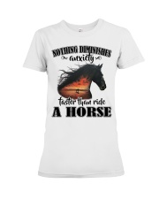 Faster Than Ride A Horse Premium Fit Ladies Tee tile