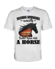 Faster Than Ride A Horse V-Neck T-Shirt tile