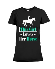 This Girl Loves Her Horse Premium Fit Ladies Tee tile