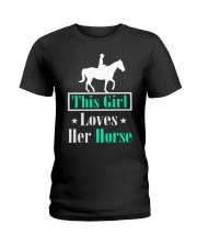This Girl Loves Her Horse Ladies T-Shirt front