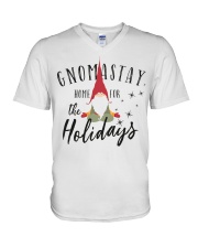 Gnomastay Home For The Holidays V-Neck T-Shirt tile