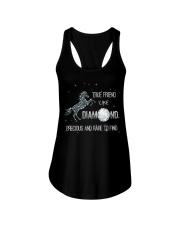 True Friend Like Diamond Precious And Rare To Find Ladies Flowy Tank tile