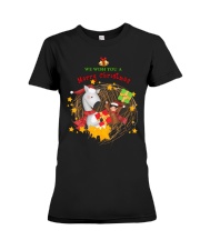 We Wish You A Merry Christmas Premium Fit Ladies Tee tile