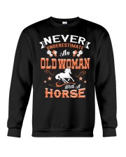 With A Horse Crewneck Sweatshirt tile