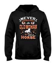 With A Horse Hooded Sweatshirt tile