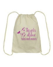 This Girl Is All About Reins And Manes Drawstring Bag tile