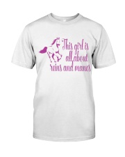 This Girl Is All About Reins And Manes Premium Fit Mens Tee tile