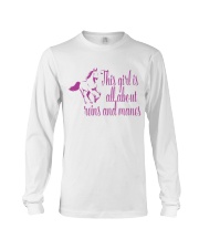 This Girl Is All About Reins And Manes Long Sleeve Tee tile