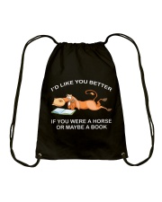Id Like You Better Drawstring Bag tile
