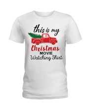 This Is My Christmas Movie Watching Shirt Ladies T-Shirt tile