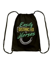 Easily Distracted By Horses Drawstring Bag tile