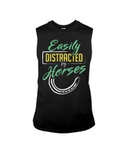 Easily Distracted By Horses Sleeveless Tee tile
