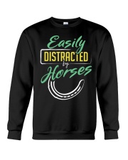 Easily Distracted By Horses Crewneck Sweatshirt tile