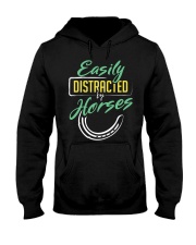 Easily Distracted By Horses Hooded Sweatshirt tile