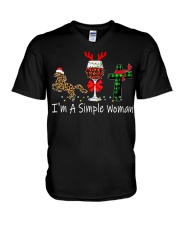 Im A Simple Woman V-Neck T-Shirt tile