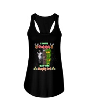 I Hope Rudolph Eat The Naughty List Ladies Flowy Tank tile