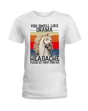 You Smell Like Drama And A Headache Ladies T-Shirt tile