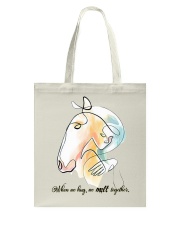 When We Hug We Melt Together Tote Bag tile