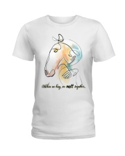 When We Hug We Melt Together Ladies T-Shirt front