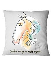When We Hug We Melt Together Square Pillowcase tile