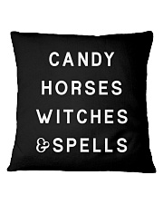 Candy Horses Witches And Spells Square Pillowcase tile