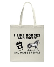I Like Horses And Coffee Tote Bag tile