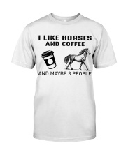 I Like Horses And Coffee Classic T-Shirt tile