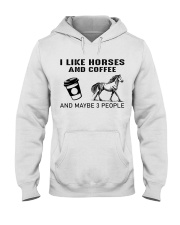 I Like Horses And Coffee Hooded Sweatshirt tile