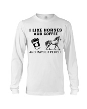 I Like Horses And Coffee Long Sleeve Tee tile