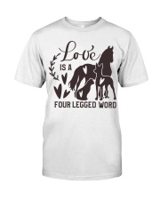 Love Is A Four Legged Word Classic T-Shirt tile